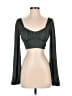 ASOS Design Green Long Sleeve Top Size 0 - photo 1
