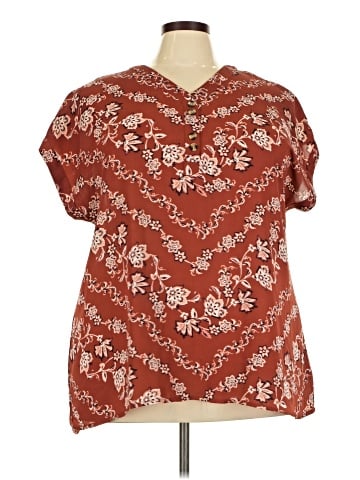 Maurices Short Sleeve Blouse (view 1)