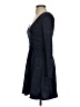 Alya Solid Gray Casual Dress Size XS - photo 5