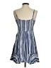 Express 100% Rayon Stripes Blue Casual Dress Size S - photo 2