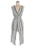 Illa Illa Stripes Black Silver Jumpsuit Size M - photo 1