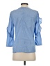 J. McLaughlin Blue 3/4 Sleeve Blouse Size S - photo 2