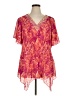 Catherines Pink Short Sleeve Blouse Size 1X Petite - photo 1