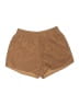 Vestique 100% Polyester Solid Brown Shorts Size M - photo 1