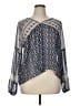 Maurices 100% Polyester Blue Long Sleeve Blouse Size XL - photo 1