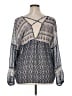 Maurices 100% Polyester Blue Long Sleeve Blouse Size XL - photo 2