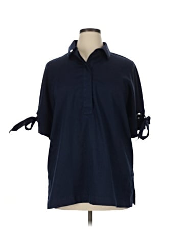 Chico's 3/4 Sleeve Button-Down Shirt (view 1)