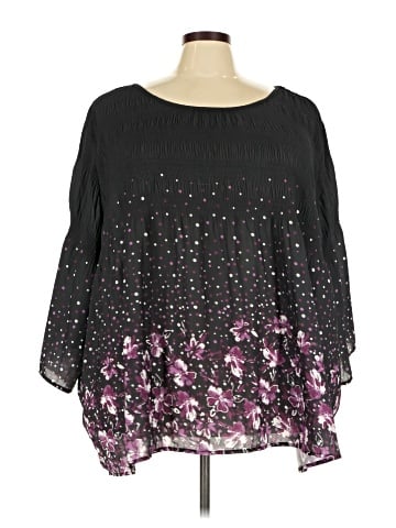 Jessica London 3/4 Sleeve Blouse (view 1)