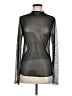 BBX Lephsnt 100% Polyester Metallic Silver Long Sleeve Top Size M - photo 1