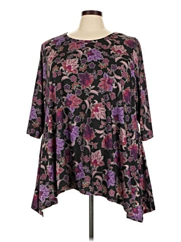 Woman Within 3/4 Sleeve Blouse (view 1)