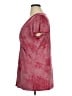 One World Burgundy Short Sleeve Blouse Size 1X - photo 5