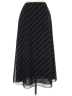 Charter Club 100% Polyester Stripes Black Formal Skirt Size 6 - photo 1