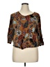 Alfred Dunner Brown 3/4 Sleeve Blouse Size XL (petite) - photo 1