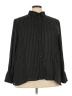 Max Studio 100% Polyester Stripes Black Long Sleeve Blouse Size 3X - photo 1