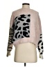 Shein 100% Acrylic Animal Print Pink Pullover Sweater Size 4 - photo 1