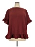 Unbranded 100% Polyester Burgundy Short Sleeve Blouse Size XXL - photo 1
