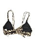 REVAMPED Animal Print Gold Swimsuit Top Size XL - photo 2