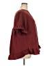 Unbranded 100% Polyester Burgundy Short Sleeve Blouse Size XXL - photo 4