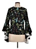 Gracia Black Long Sleeve Blouse Size L - photo 1
