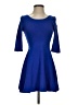 Express Solid Blue Cocktail Dress Size XS - photo 1