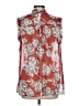 Who What Wear 100% Polyester Red Sleeveless Blouse Size L - photo 2