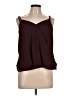 Naked Zebra 100% Polyester Burgundy Sleeveless Blouse Size L - photo 1