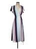 Leith 100% Polyester Stripes Gray Casual Dress Size S - photo 1