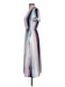 Leith 100% Polyester Stripes Gray Casual Dress Size S - photo 5