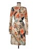 Etcetera 100% Polyester Print Tan Casual Dress Size 6 - photo 1