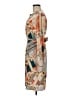 Etcetera 100% Polyester Print Tan Casual Dress Size 6 - photo 5