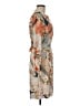 Etcetera 100% Polyester Print Tan Casual Dress Size 6 - photo 4