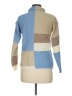 Unbranded Color Block Blue Turtleneck Sweater Size M (estimated) - photo 2
