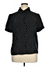 Notations Polka Dots Black Short Sleeve Blouse Size XL - photo 1