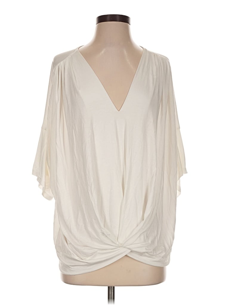 Pre-owned Umgee 3/4 Sleeve T-shirt In Ivory