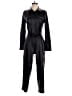 DKNY 100% Polyester Metallic Black Jumpsuit Size XS - photo 1