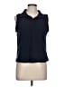 T by Talbots Blue Sleeveless Blouse Size L - photo 1