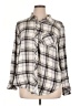 Torrid Plaid Gray Long Sleeve Button-Down Shirt Size 1X Plus (1) - photo 1
