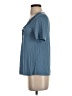 Topshop Blue Short Sleeve Blouse Size 4 - photo 5