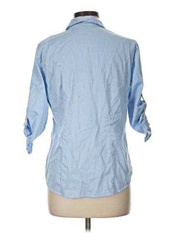 New York & Company 3/4 Sleeve Button-Down Shirt (view 2)