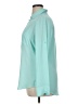 Express 100% Polyester Color Block Teal 3/4 Sleeve Blouse Size XL - photo 5