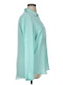 Express 100% Polyester Color Block Teal 3/4 Sleeve Blouse Size XL - photo 4