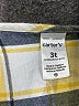 Carter's Checkered-gingham Yellow Long Sleeve Blouse Size 3T - photo 3