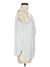 Ann Taylor LOFT 100% Polyester Ivory Sleeveless Blouse Size M - photo 4