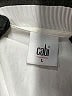 CAbi 100% Polyester White Short Sleeve Blouse Size L - photo 7