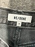 RE/DONE 100% Cotton Chevron-herringbone Gray Jeans Size 24 waist - photo 7