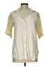 Merry Fun Ivory Short Sleeve Blouse Size L - photo 1