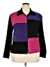Briggs New York Color Block Multi Color Purple Fleece Size 18 - photo 1
