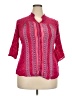 Assorted Brands Pink 3/4 Sleeve Blouse Size XXL - photo 1