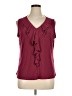 DressBarn Burgundy Sleeveless Blouse Size 1X - photo 1