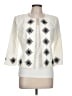 Bloomingdale's 100% Polyester Graphic Ivory Jacket Size 10 - photo 1